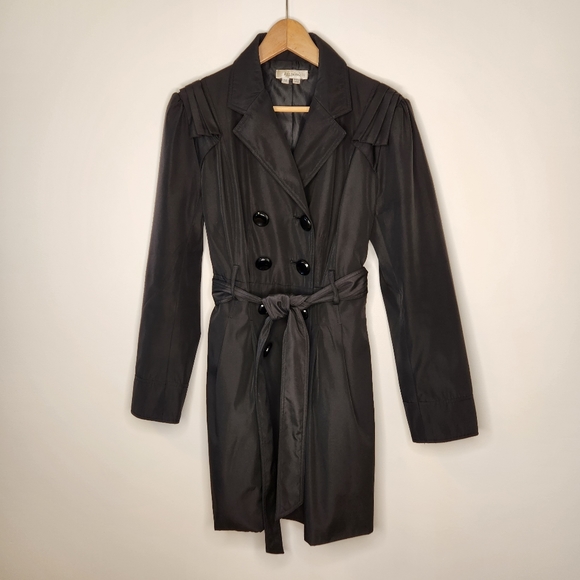 Women’s Black Trench Coat - Picture 1 of 8